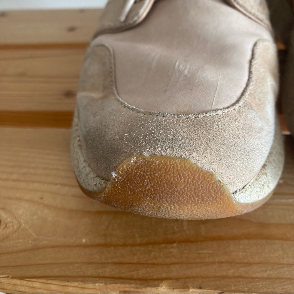 Vince Galvin Tan Pink Leather Suede Sneakers 8 - Picture 11 of 15
